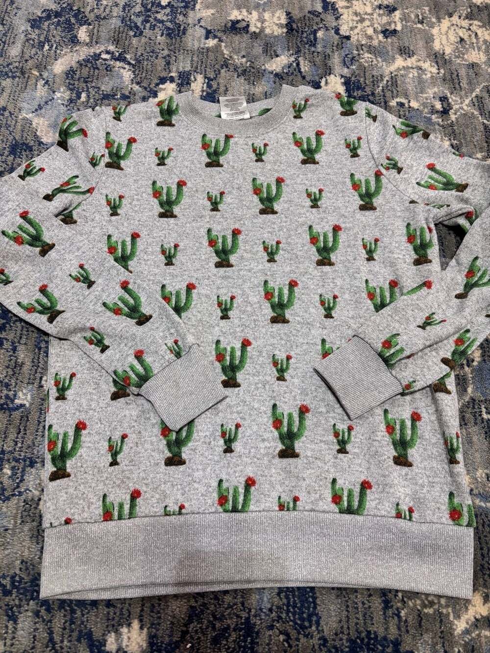 Mighty Fine Cactus Sweater womens Size XS